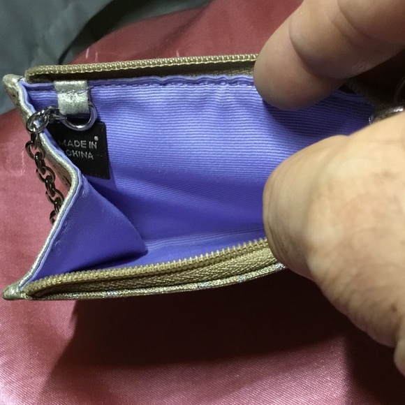 Coach Logo Gold Mini Key Wallet Cardholder - Picture 5 of 5